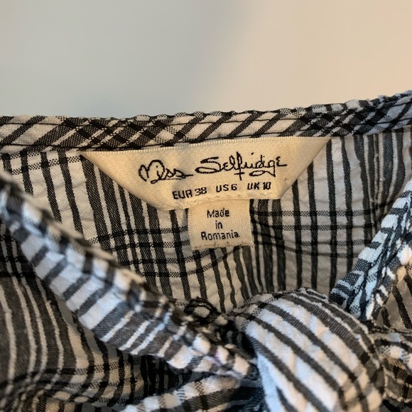 Checkered summer midi cotton dress - Picture 6 of 6